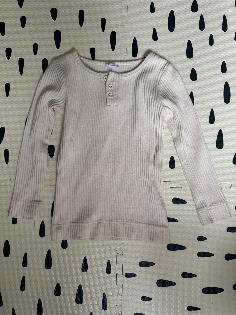 Jamie Kay Ribbed Henley Knit Top size 3